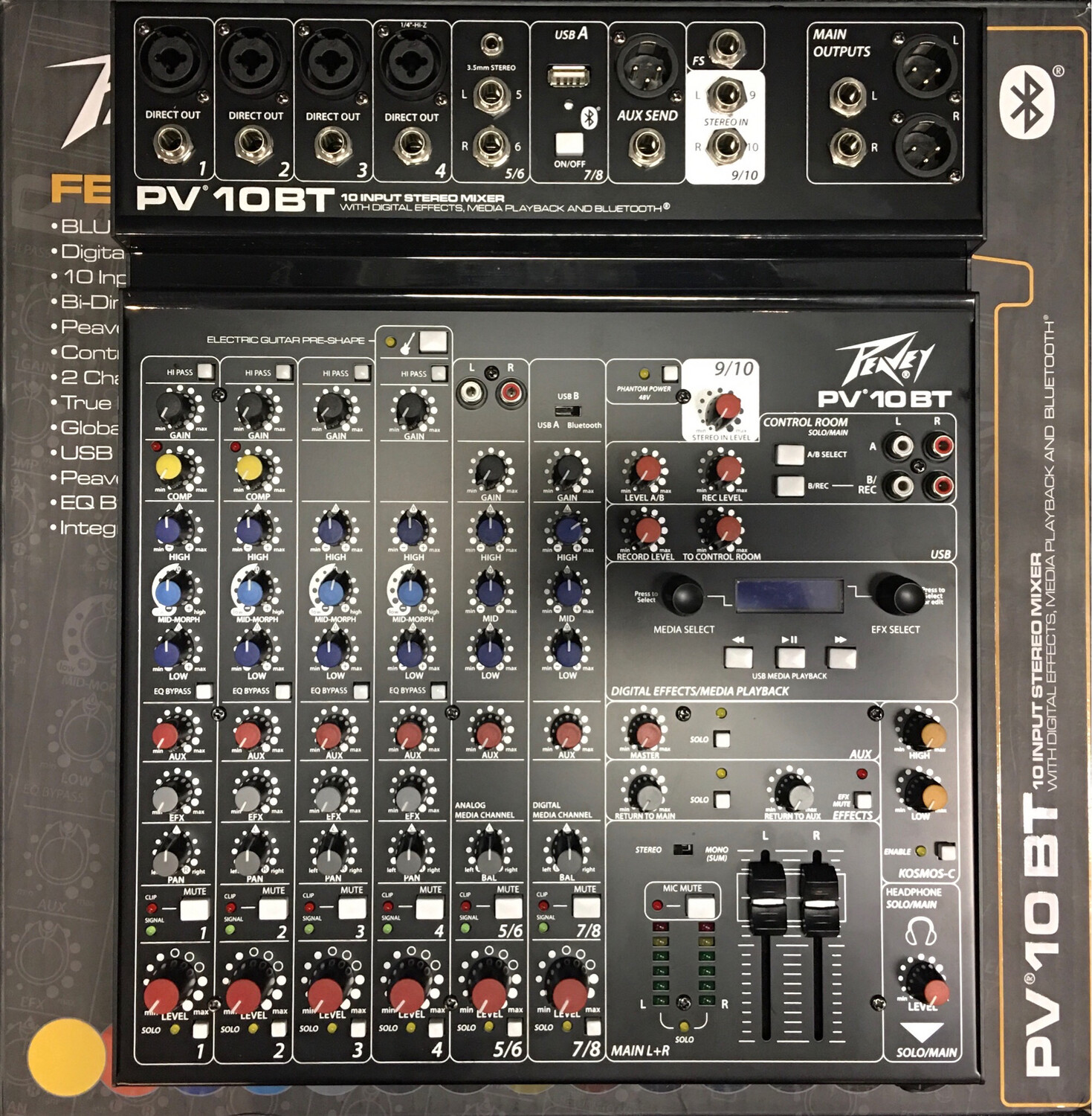 Peavey PV10BT 10 Input Stereo Mixer