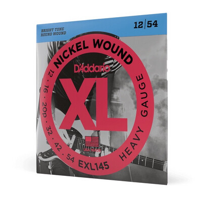D’Addario XL Nickel Wound Heavy Electric Guitar Strings EXL145