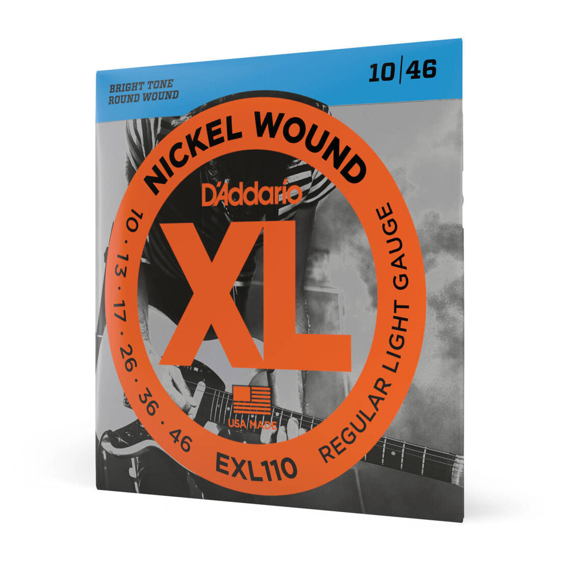 D’Addario XL Nickel Wound Regular Light Electric Guitar Strings EXL110
