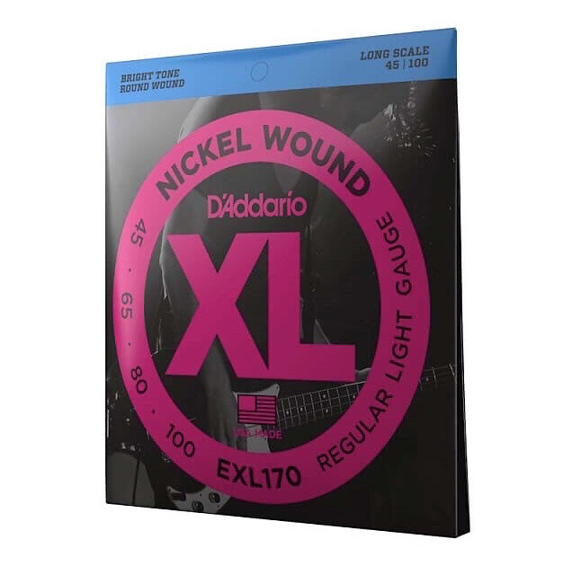 D’Addario XL Nickel Wound Long Scale Bass Strings EXL170