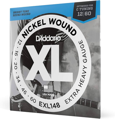 D’Addario XL Nickel Wound Extra Heavy Electric Guitar Strings EXL148