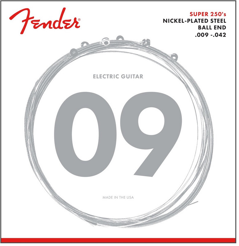 Fender Nickel Plated Steel Ball Light Electric Guitar Strings - 0730250403