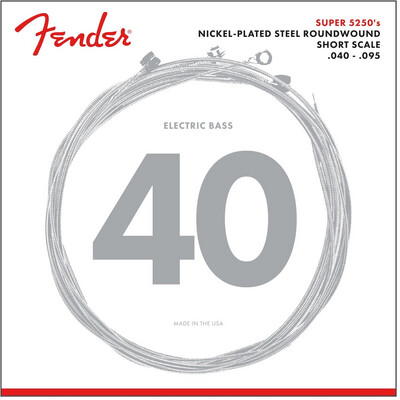 Fender Nickel Plated Steel Short Scale Bass Strings 0735250402