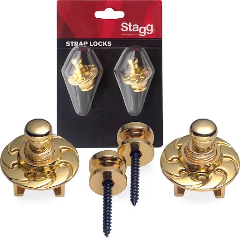 Stagg Strap Buttons Gold  SSL1GD