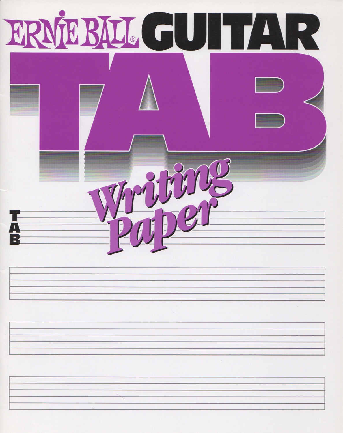 Ernie Ball Tab Writing Book - 7021
