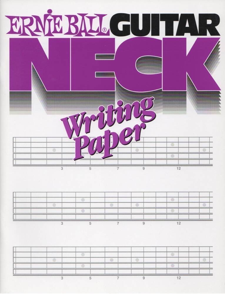 Ernie Ball Guitar Neck Writing Book - 7020