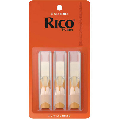 Rico Bb Clarinet Reeds 3 Pack #1 1/2 RCA0315