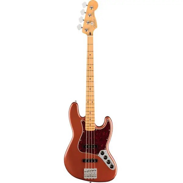 Fender Player Plus Active Pickup Jazz Bass w/ Bag - Aged Candy Apple Red 0147372370