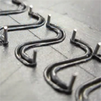 Insert metal staples into thermoplastic