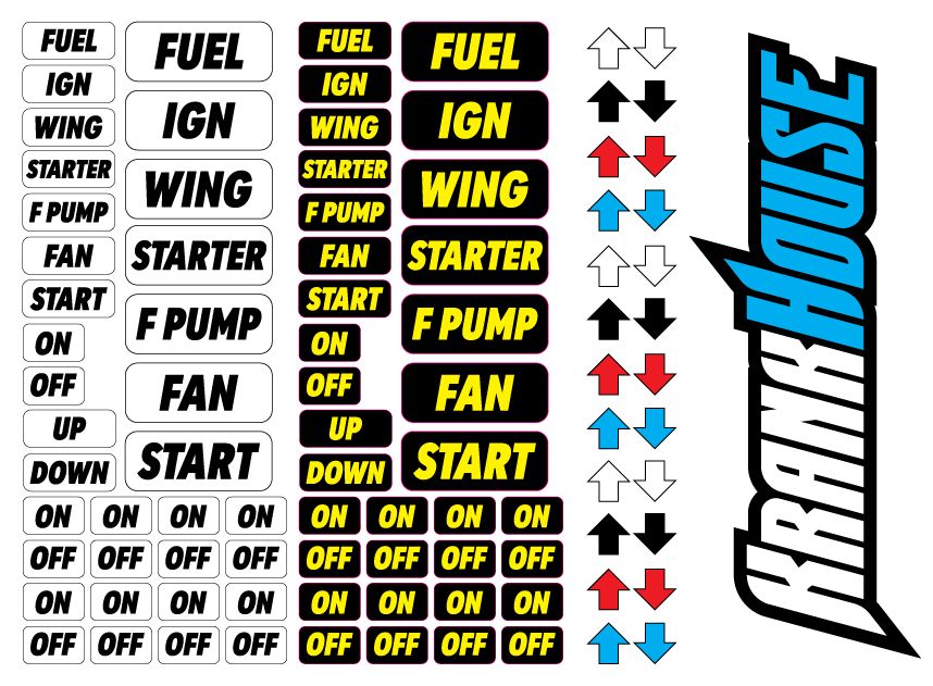 Speedway Essentials Sticker sheet