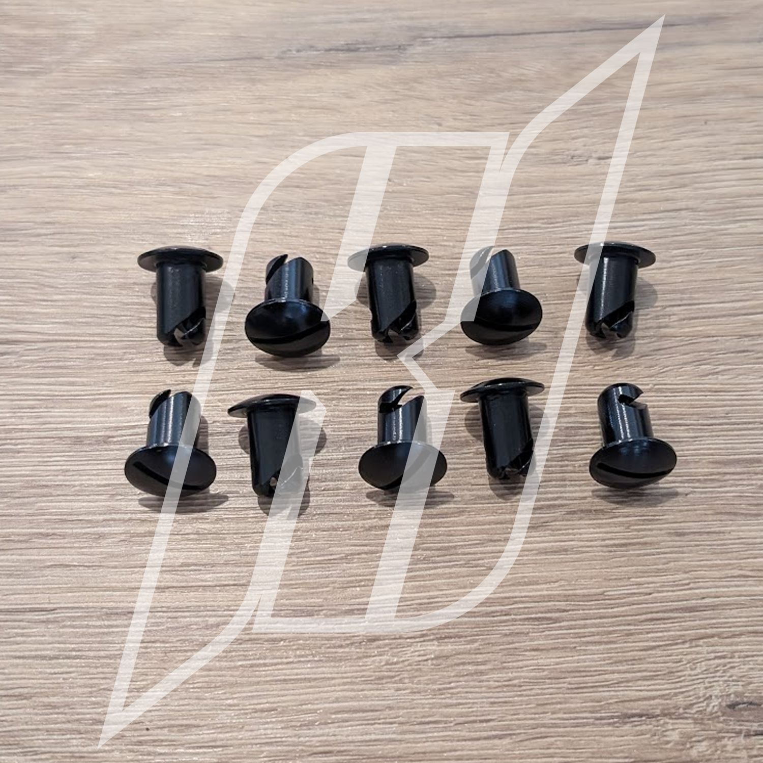 10pc Quarter Turn Oval Head 7/16 .550