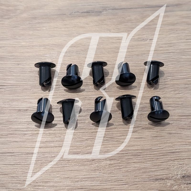 10pc Quarter Turn Oval Head 7/16 .550