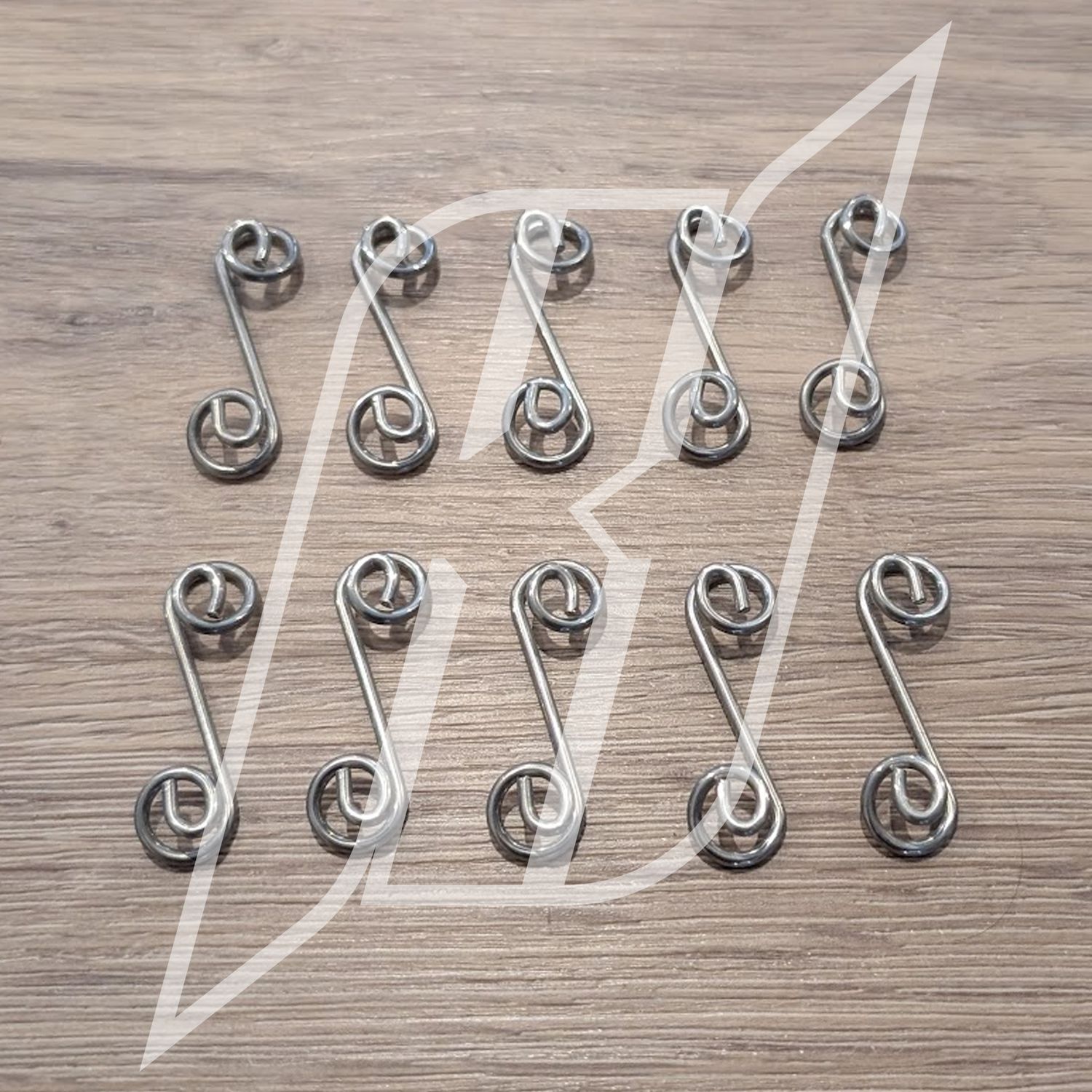 10pc Quick Release Stainless Steel Spring 1-3/8