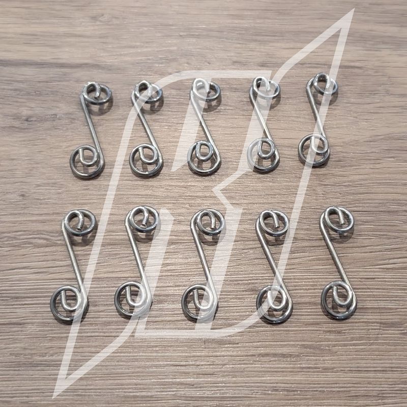 10pc Quick Release Stainless Steel Spring 1-3/8
