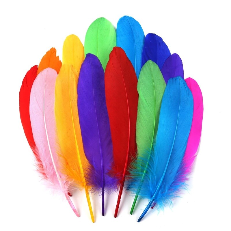 Strung Goose Feathers 1/2 Yard