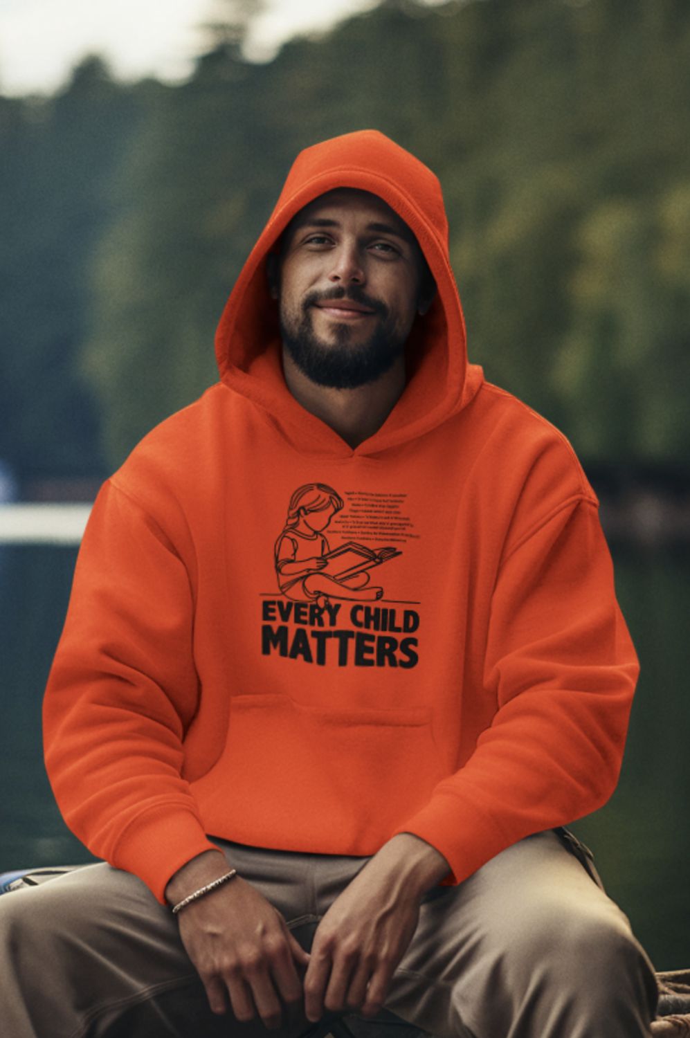 Adult Hoodie ECM, Colour: Black, Size: Small