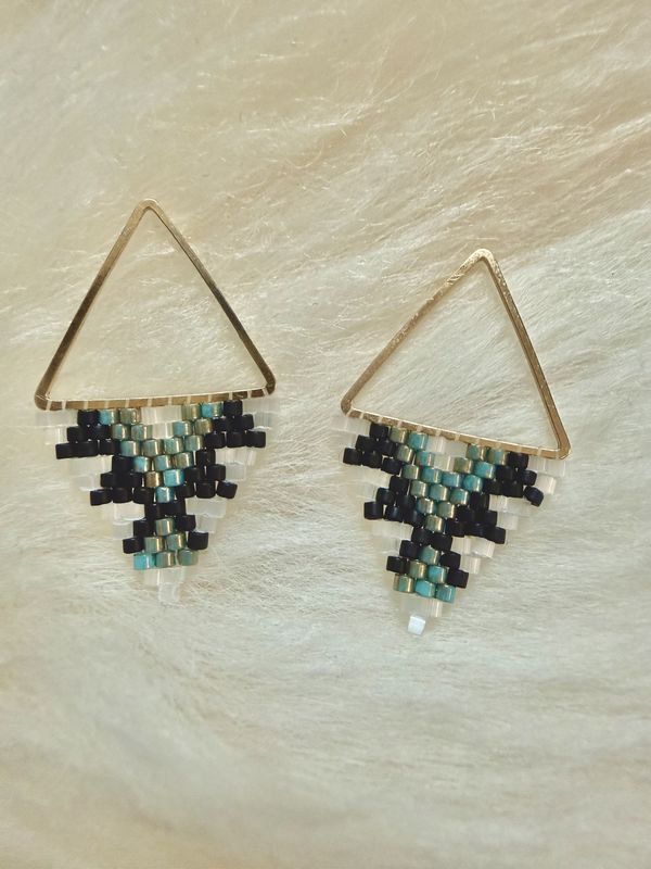 Beaded Medium Triangles