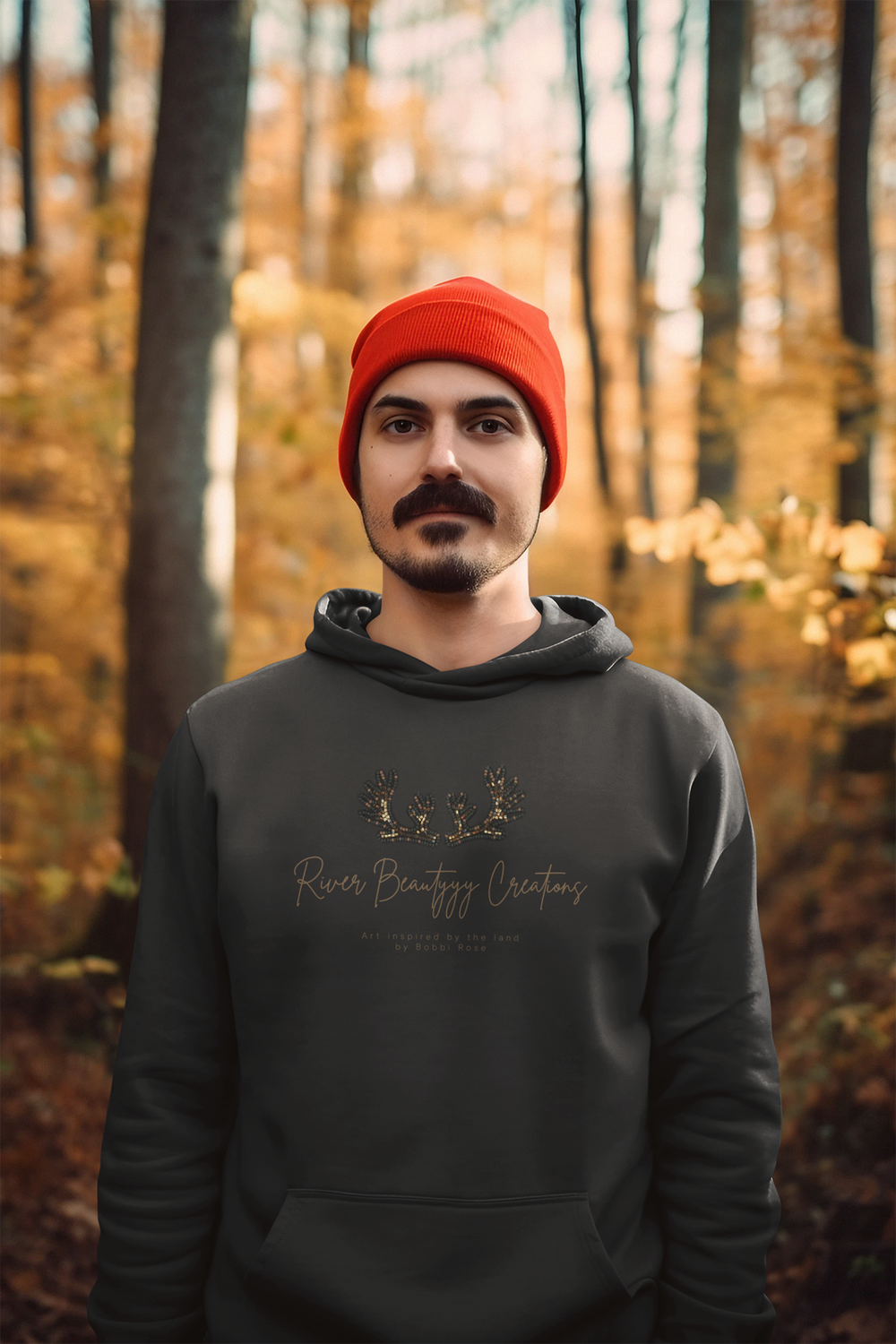 River Beautyyy Hoodie, Colour: Black, Size: Small