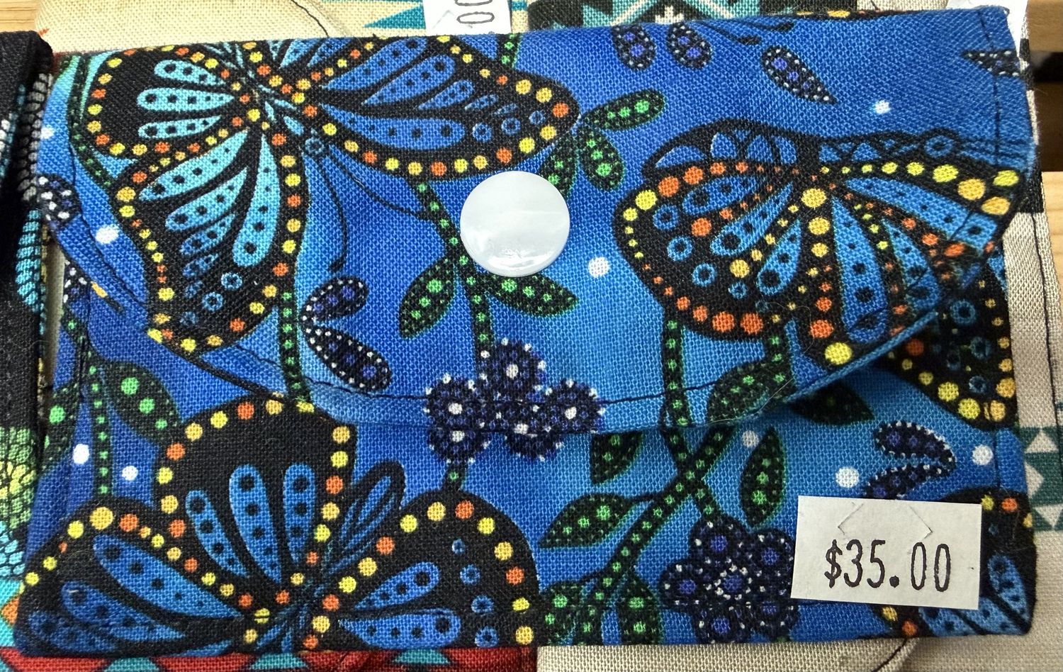 Card Holder Blue Butterfly