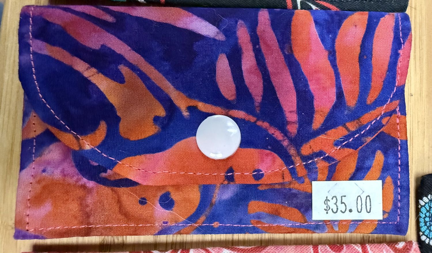 Card Holder Pink and Blue