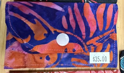 Card Holder Pink and Blue