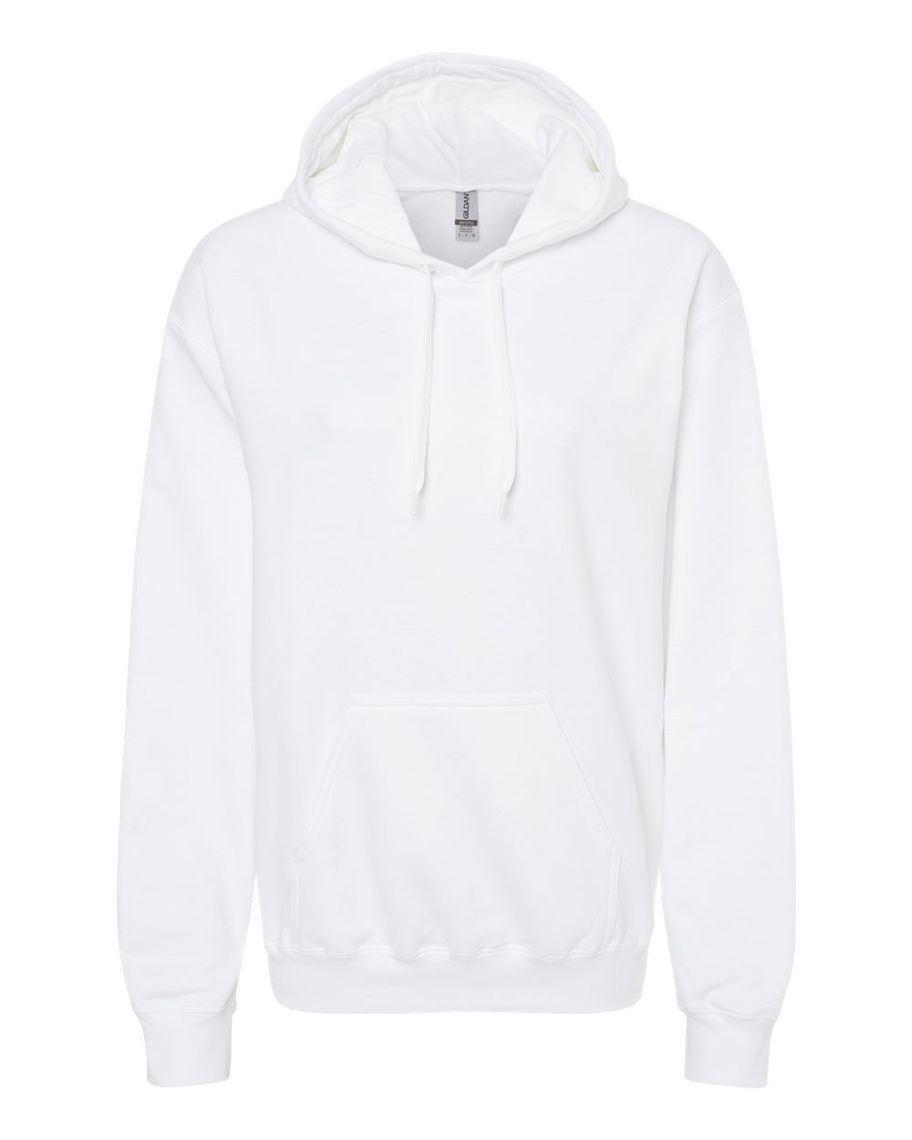 Gildan Softstyle Hoodie - WHITE, Print Options: No Print, Size: Small