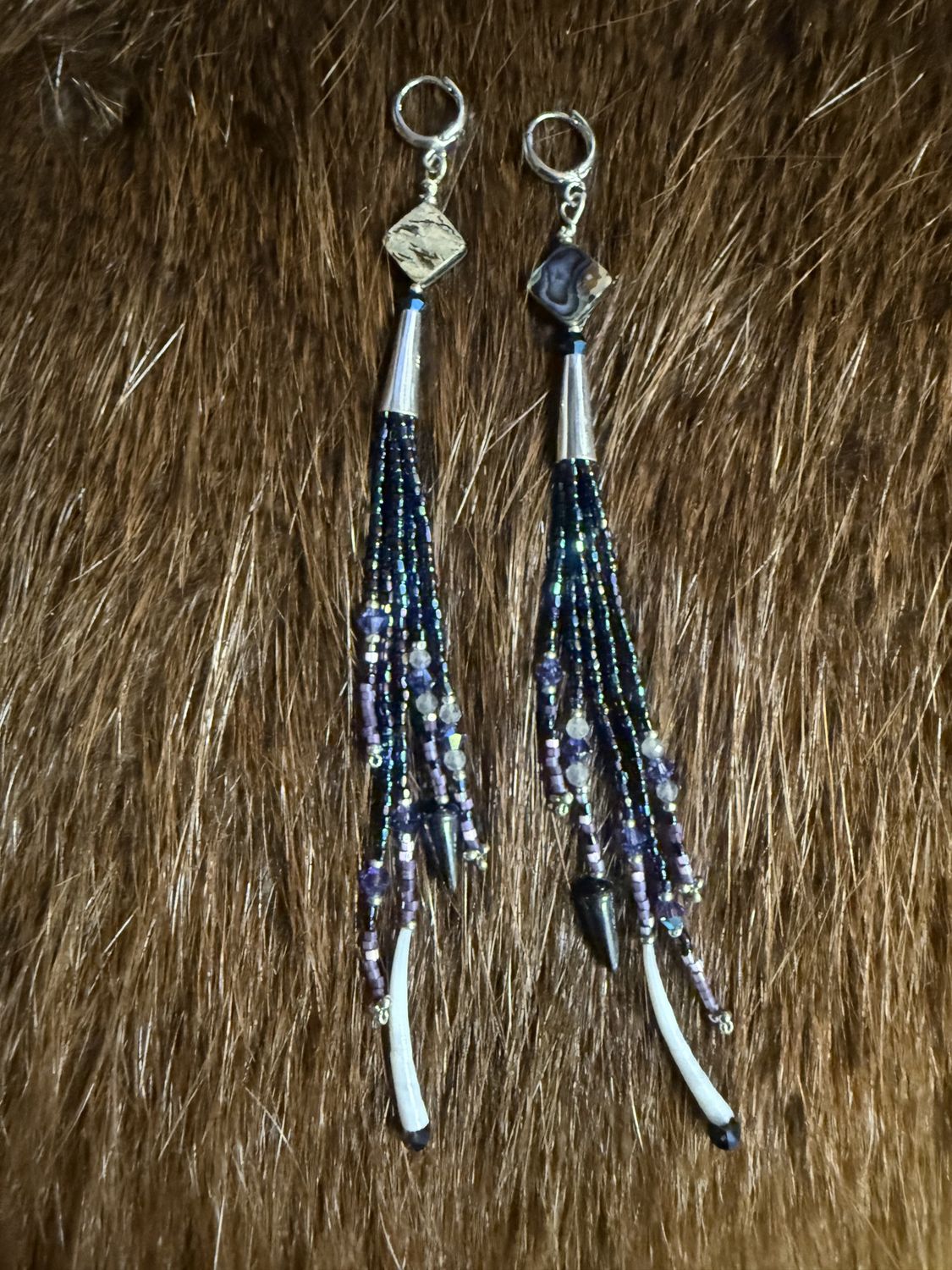 Beaded Beauties by Barb - Blue Dangles