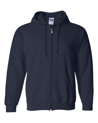 Gildan 50/50 Zip Hoodie - NAVY