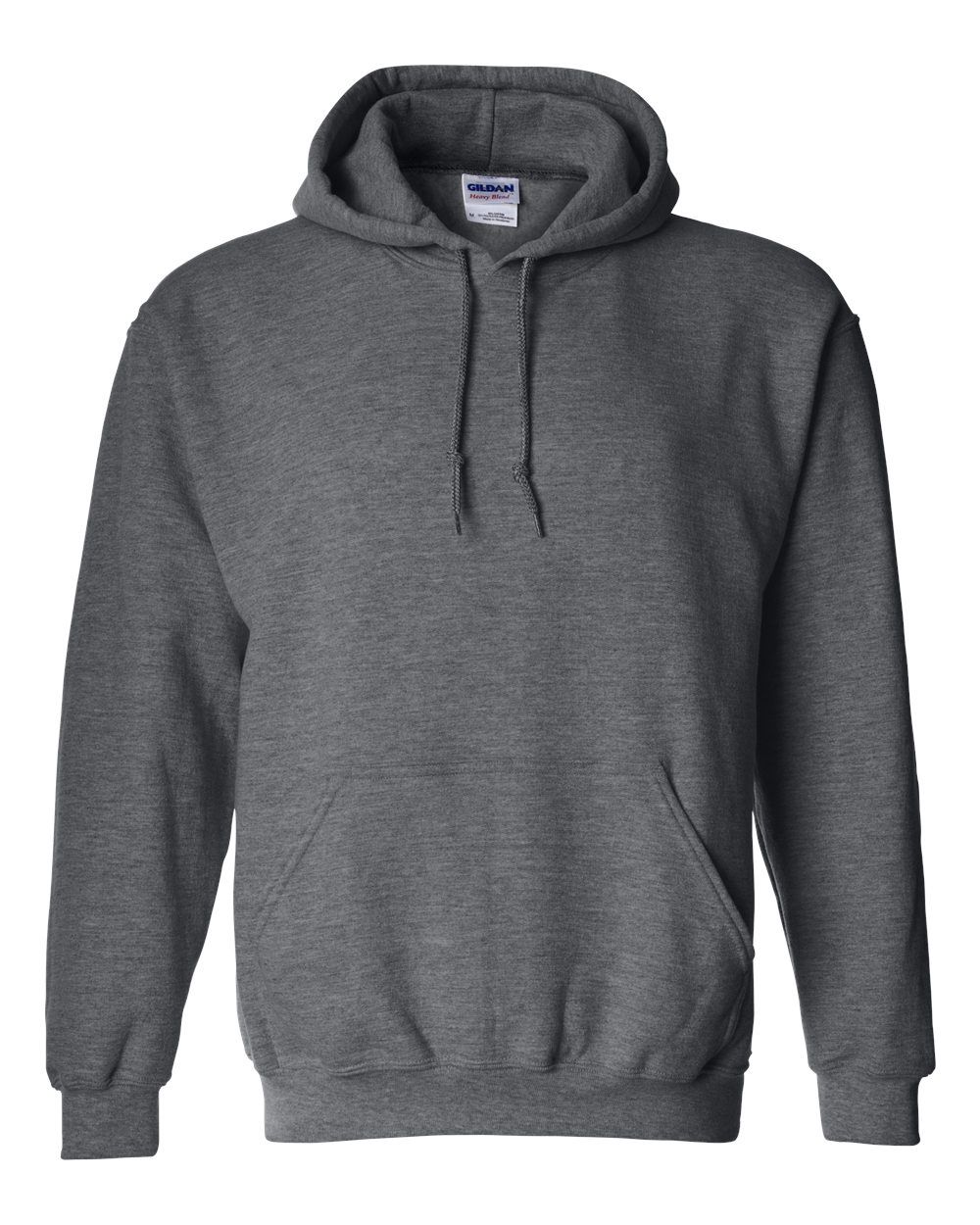 Gildan 50/50 Hoodie - DARK HEATHER, Print Options: No Print, Size: XS