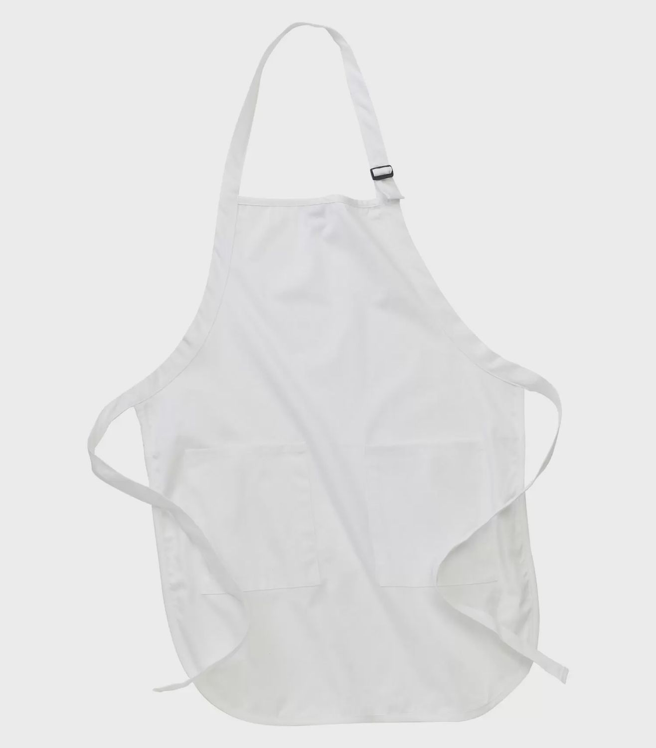 Full Apron - WHITE, Print Options: No Print