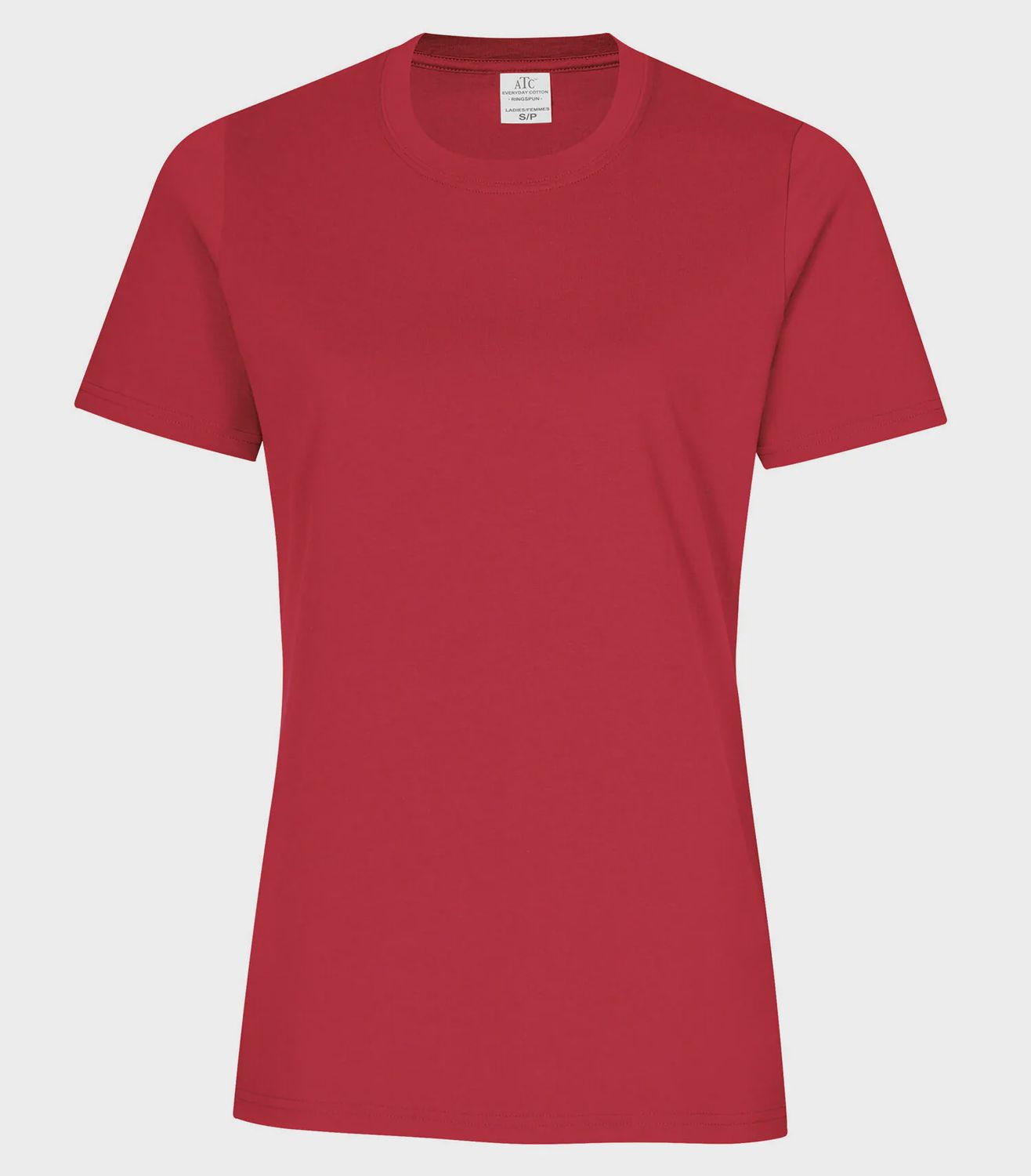 ATC Ring Spun Ladies Tee - RED