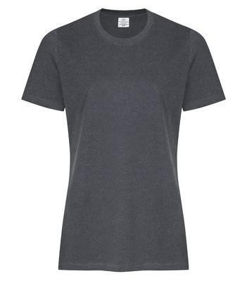 ATC Ring Spun Ladies Tee - DARK HEATHER GREY