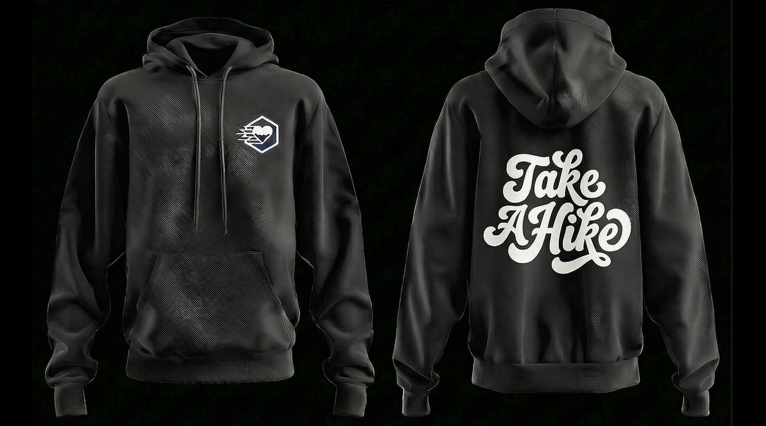 Love Yukon - Take a Hike Hoodie, Colour: Black, Size: Small