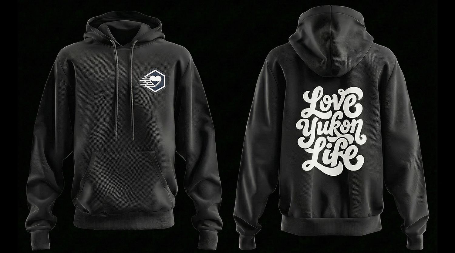 Love Yukon - Love Yukon Life Hoodie, Colour: Black, Size: Small