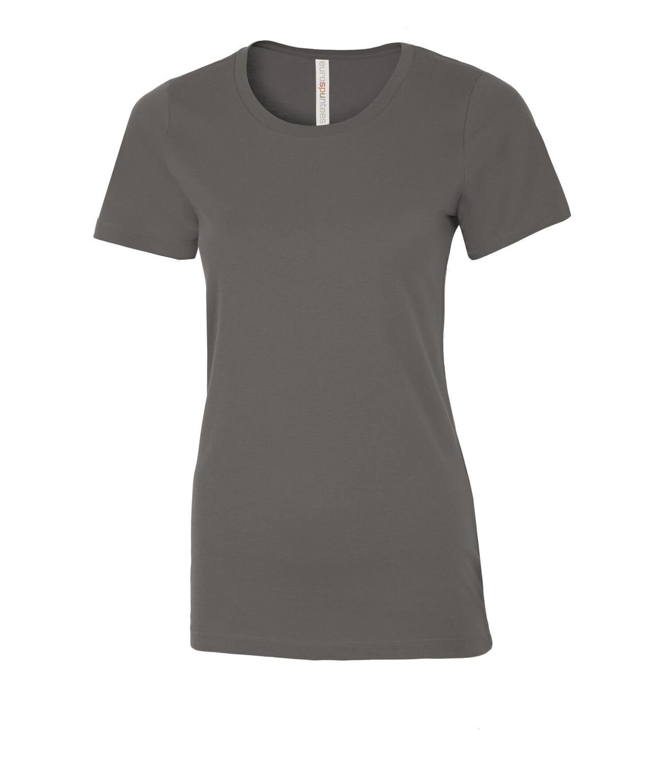 ATC Euro Spun Ladies Tee - COAL GREY, Print Options: No Print, Size: XS