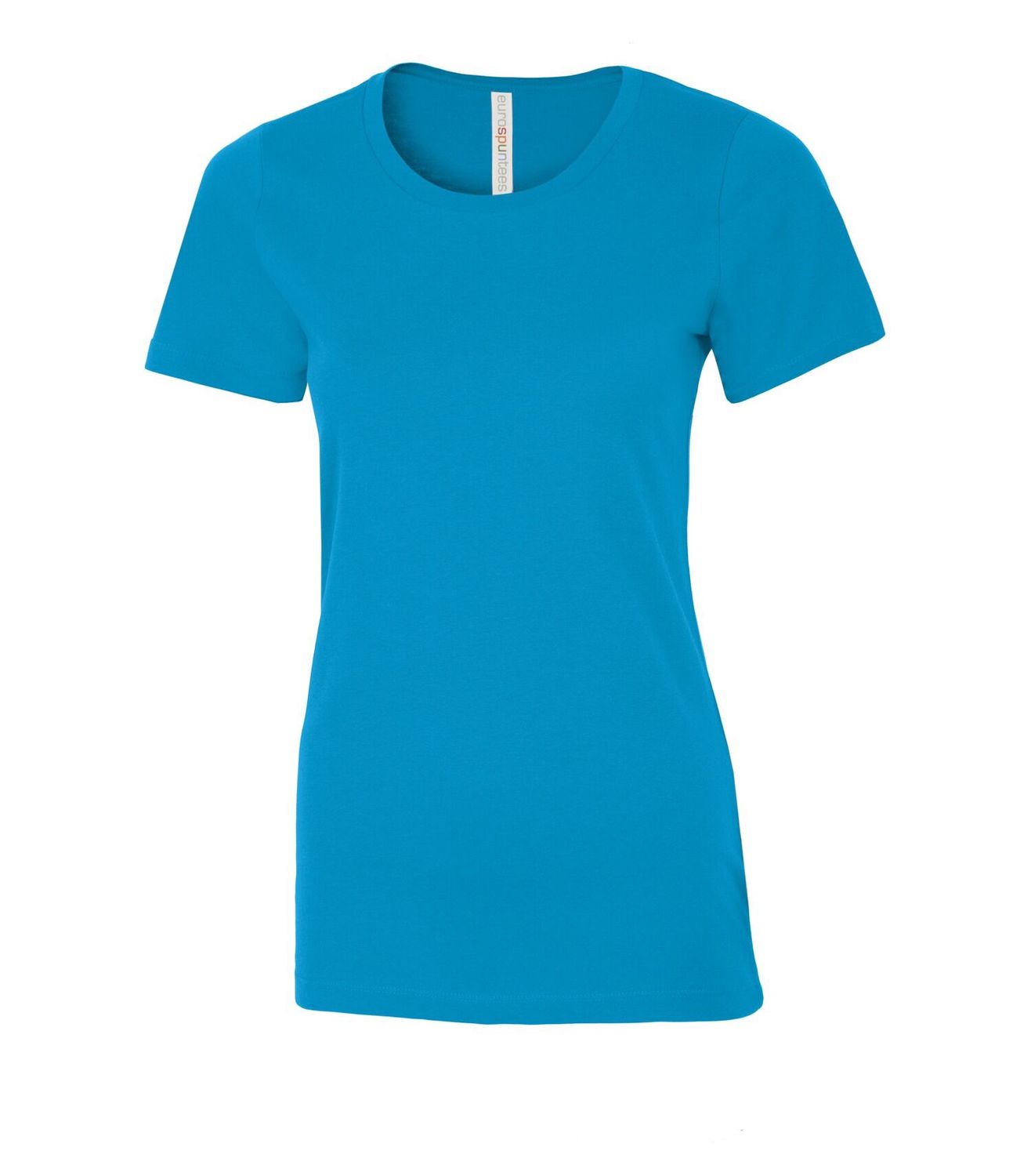 ATC Euro Spun Ladies Tee - SAPPHIRE, Print Options: No Print, Size: XS