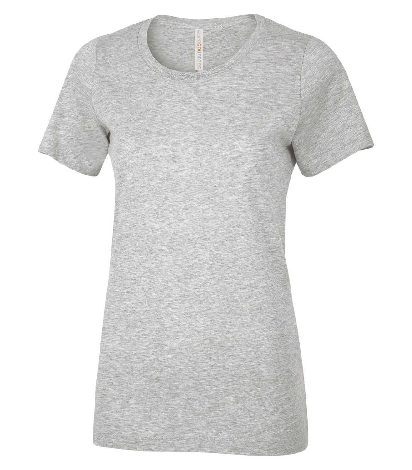 ATC Euro Spun Ladies Tee - ATHLETIC GREY, Print Options: No Print, Size: XS