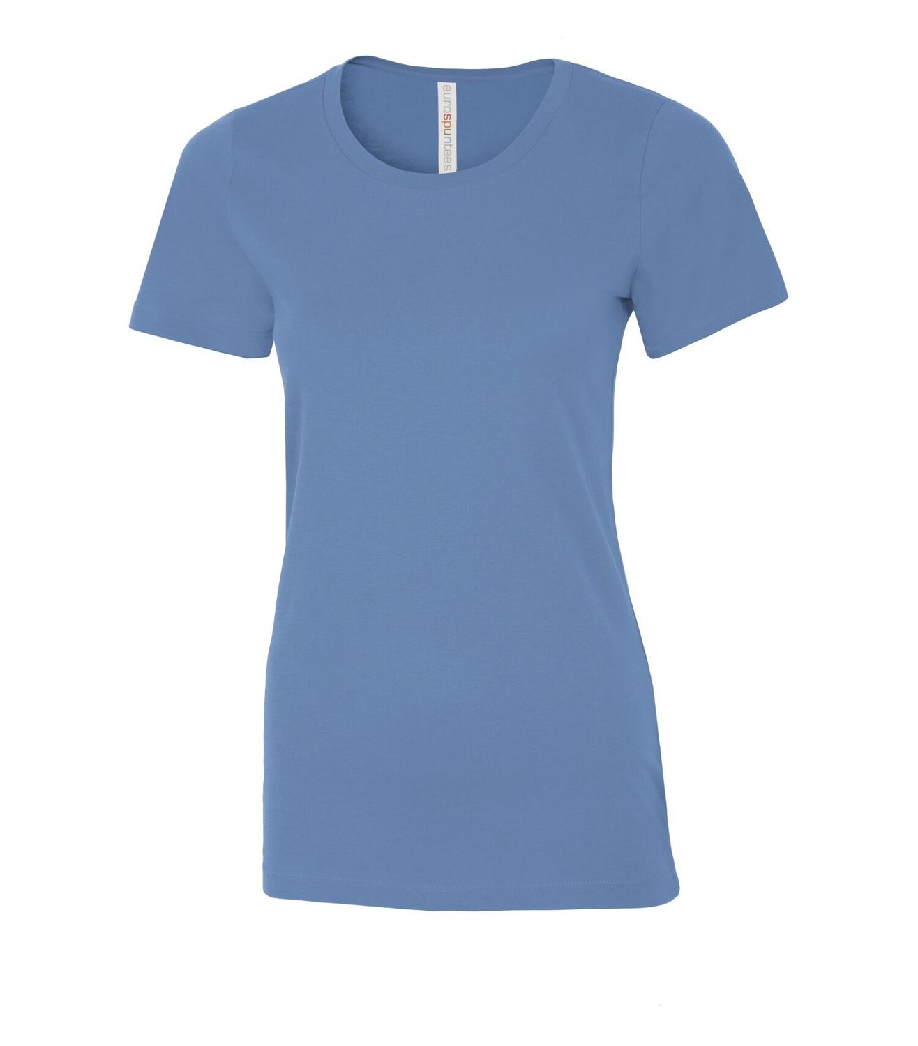ATC Euro Spun Ladies Tee - CAROLINA BLUE, Print Options: No Print, Size: XS