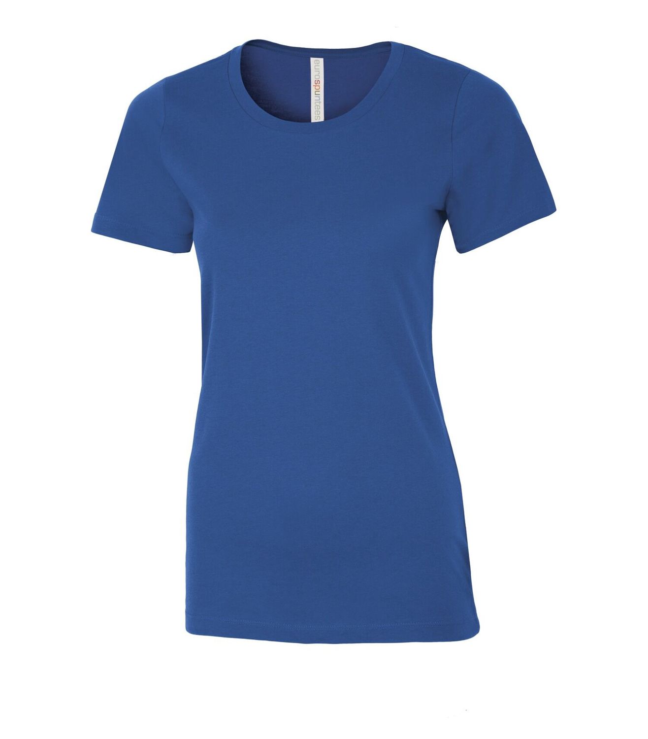 ATC Euro Spun Ladies Tee - ROYAL, Print Options: No Print, Size: XS