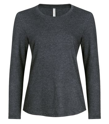 ATC Euro Spun Ladies Long Sleeve - CHARCOAL
