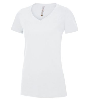 ATC Euro Spun Ladies V-Neck Tee - WHITE