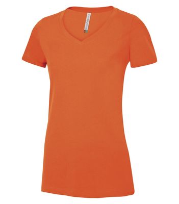 ATC Euro Spun Ladies V-Neck Tee - ORANGE
