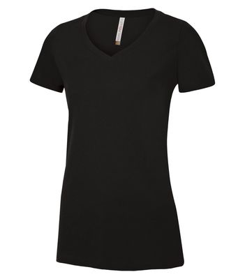 ATC Euro Spun Ladies V-Neck Tee - BLACK