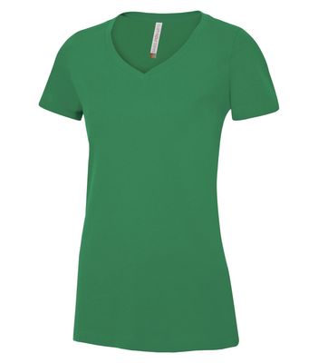ATC Euro Spun Ladies V-Neck Tee - KELLY GREEN