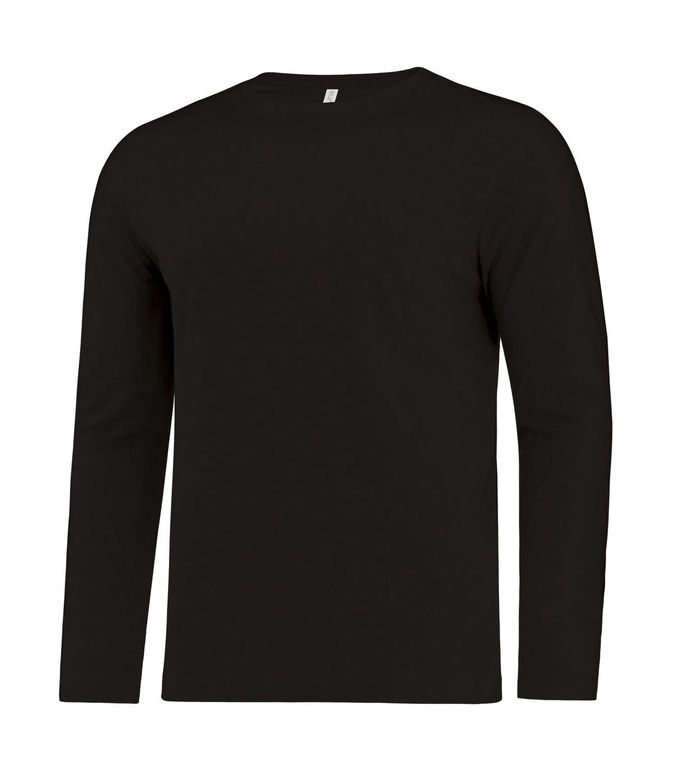 ATC Euro Spun Long Sleeve - BLACK, Print Options: No Print, Size: XS