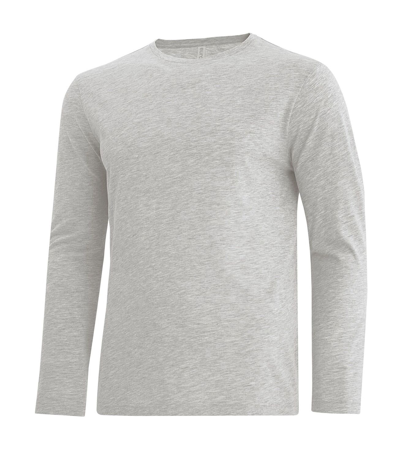 ATC Euro Spun Long Sleeve - ATHLETIC GREY, Print Options: No Print, Size: XS