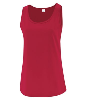 ATC Everyday Cotton Ladies Tank - RED