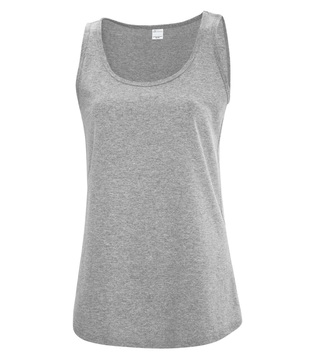 ATC Everyday Cotton Ladies Tank - ATHLETIC GREY, Print Options: No Print, Size: XS