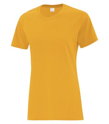 ATC Everyday Cotton Ladies Tee - GOLD