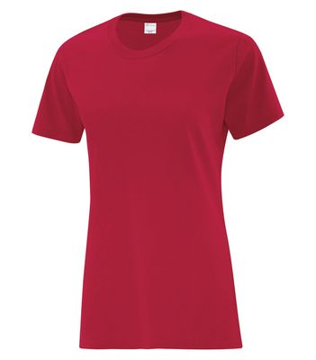 ATC Everyday Cotton Ladies Tee - RED